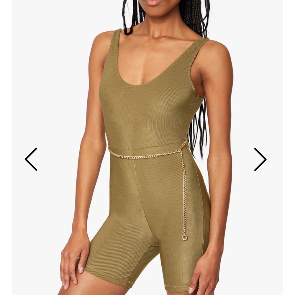 NWT WEWOREWHAT SCOOP RIB BODYSUIT